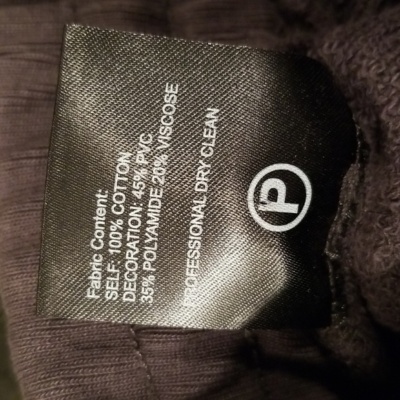 💕R13💕 Harem Sequin Pant ~ Drop Crotch Sweatpants Black XS NWOT - Picture 16 of 16